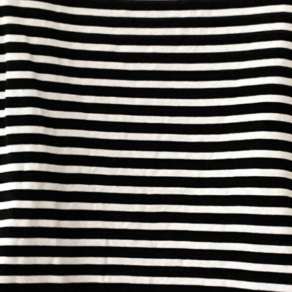 CROFT & BARROW BLACK WHITE STRIPED TOP PLUS 3X - Picture 8 of 11